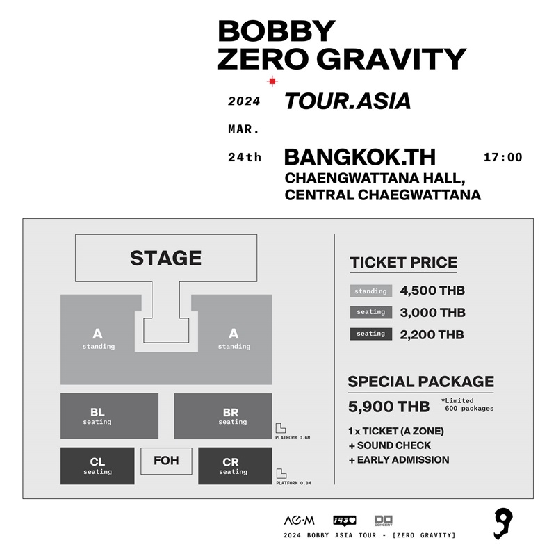 2024 BOBBY ZERO GRAVITY TOUR in BANGKOK