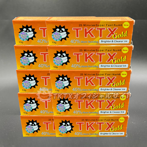 TKTX皮膚表面麻酔クリーム濃度40％ GOLD 10本セット | TKTX