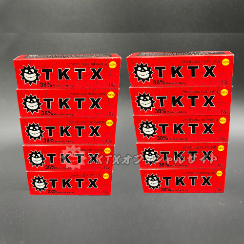TKTX １０本 TKTX 皮膚表面麻酔クリーム レッド 38% 10本セット | TKTX 麻酔
