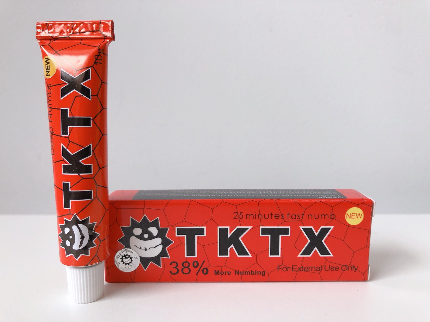 TKTX 皮膚表面麻酔クリーム レッド 38% 5本セット | TKTX 麻酔クリーム 正規販売代理店