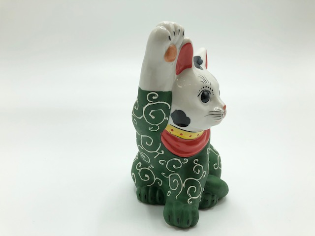 5.5号招き猫 唐草模様 | 九谷焼 米田陶香堂