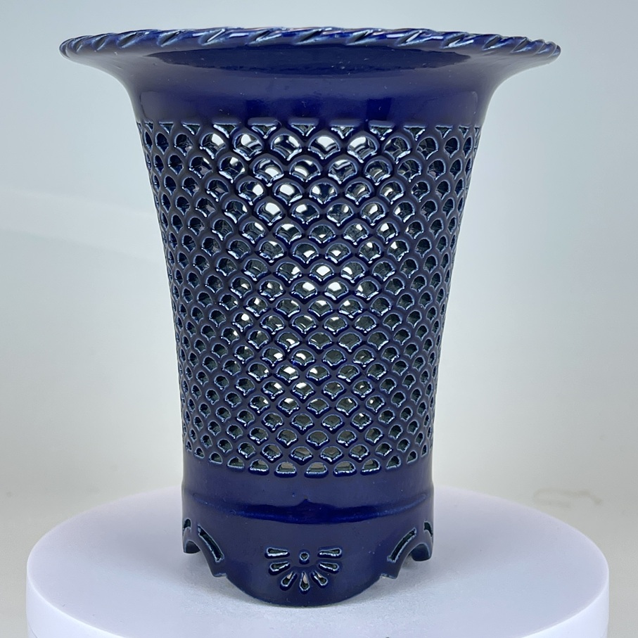 長生蘭鉢　天山作　　透かし鉢新品　 富貴蘭鉢 天山工房 透かし鉢