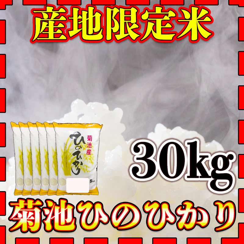 お洒落無限大。 熊本のヒノヒカリ30キロお米 食品