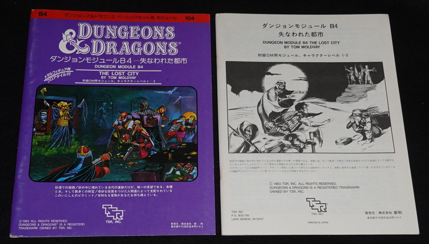 D&D新和版 シナリオモジュール 失われた都市 | ゲームブックの