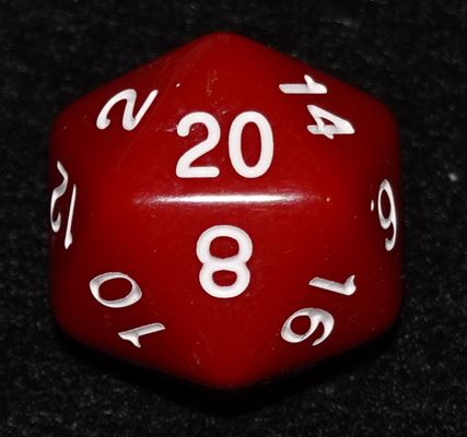 サイコロ・ダイス レッド 白文字 | ゲームブックのオンラインショップ