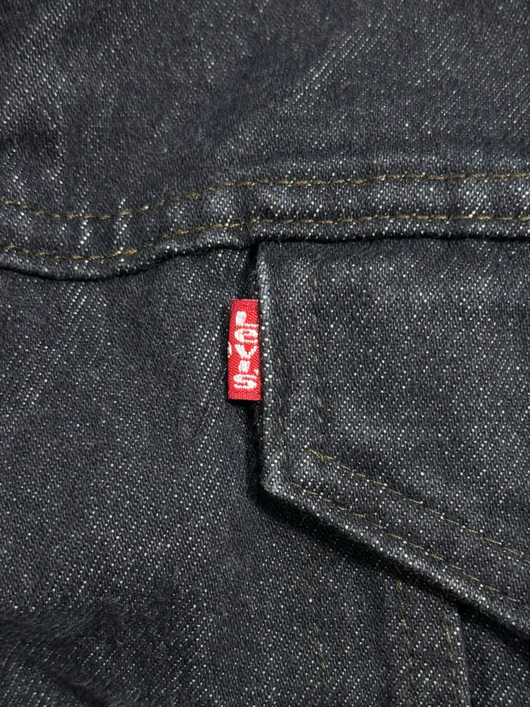 Levi's 70608-0259 USA製 ブラックデニムボアジャケット 90s Levi's 70608-0259 DENIM BOA JACKET. | 古着屋【True