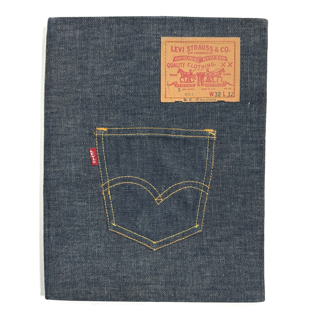 70s ビンテージ　リーバイス　デニムバインダー 70s ビンテージリーバイスデニムバインダー