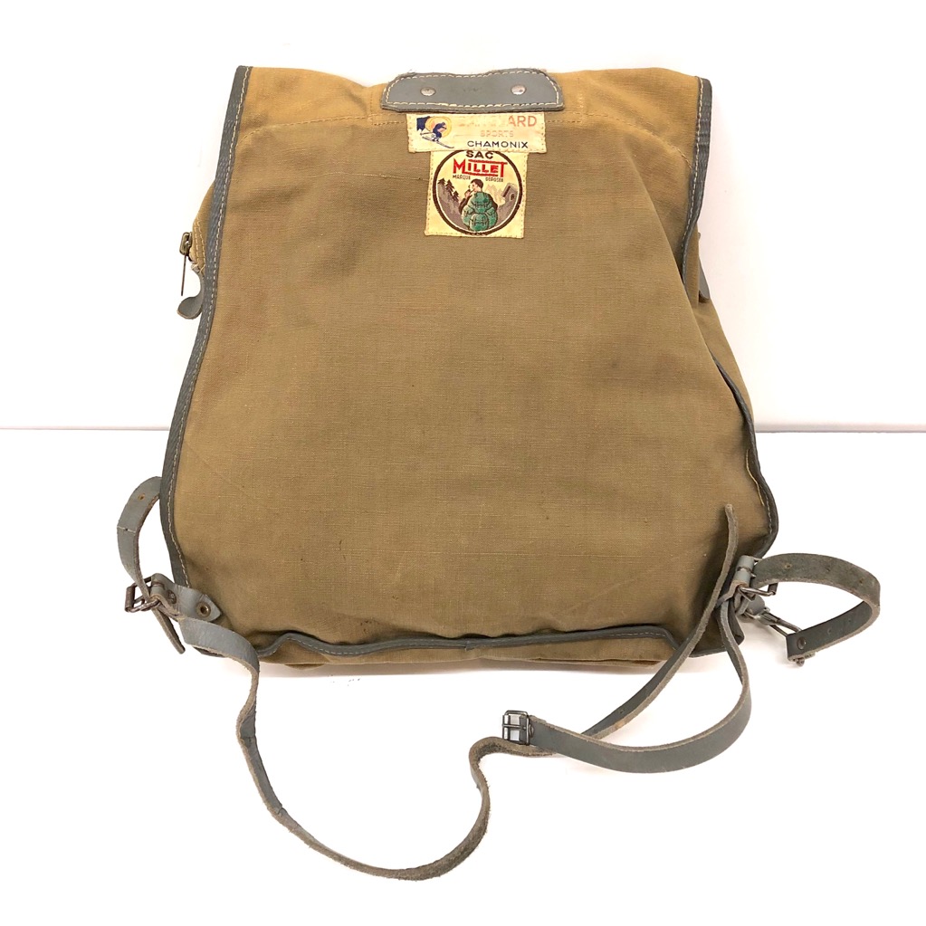 50s MILLET CANVAS BACKPACK. | 古着屋【True vintage】ヴィンテージ 