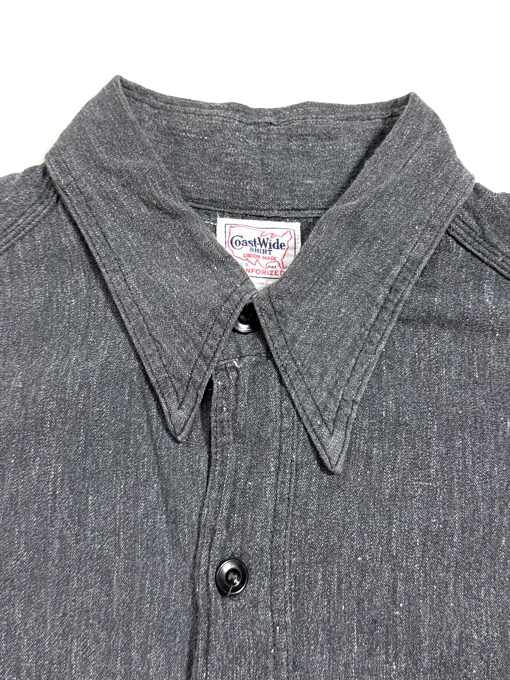 50s COAST WIDE BLACK CHAMBRAY SHIRT. | 古着屋【True vintage