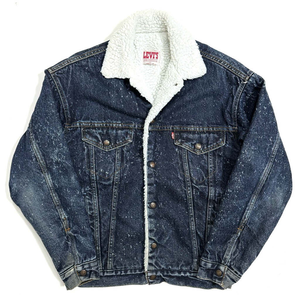 90s Levi's GALACTIC WASH DENIM BOA JACKET. | 古着屋【True