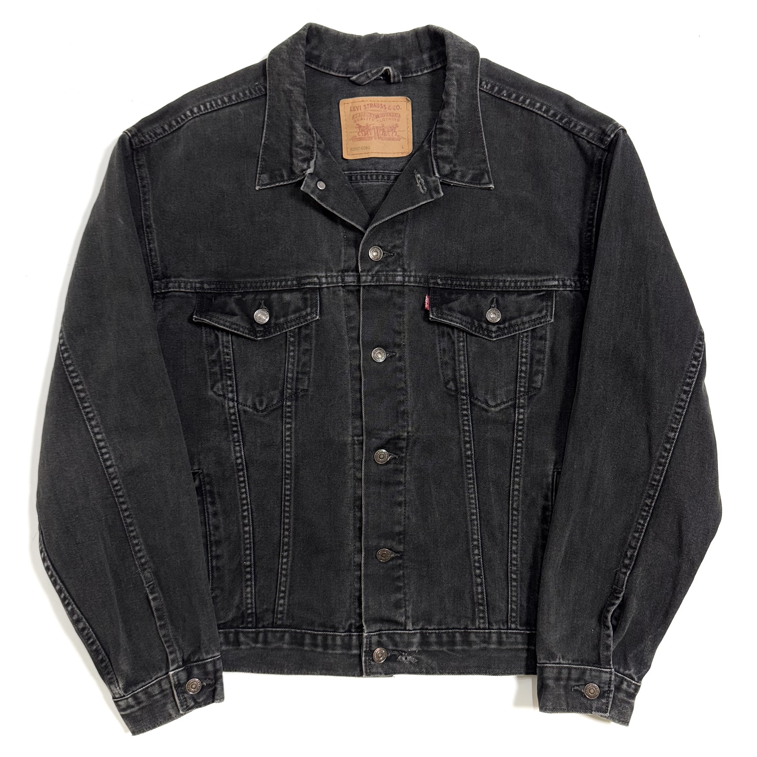 90s リーバイス 70507-0260ブラックデニム　pablo vinci 90s Levi's 70507-0260 DENIM JACKET. | 古着屋【True vintage