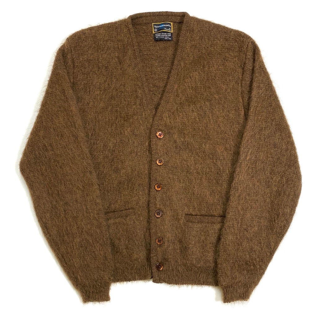60s TOWNCRAFT DEAD STOCK MOHAIR KNIT CARDIGAN. | 古着屋【True 