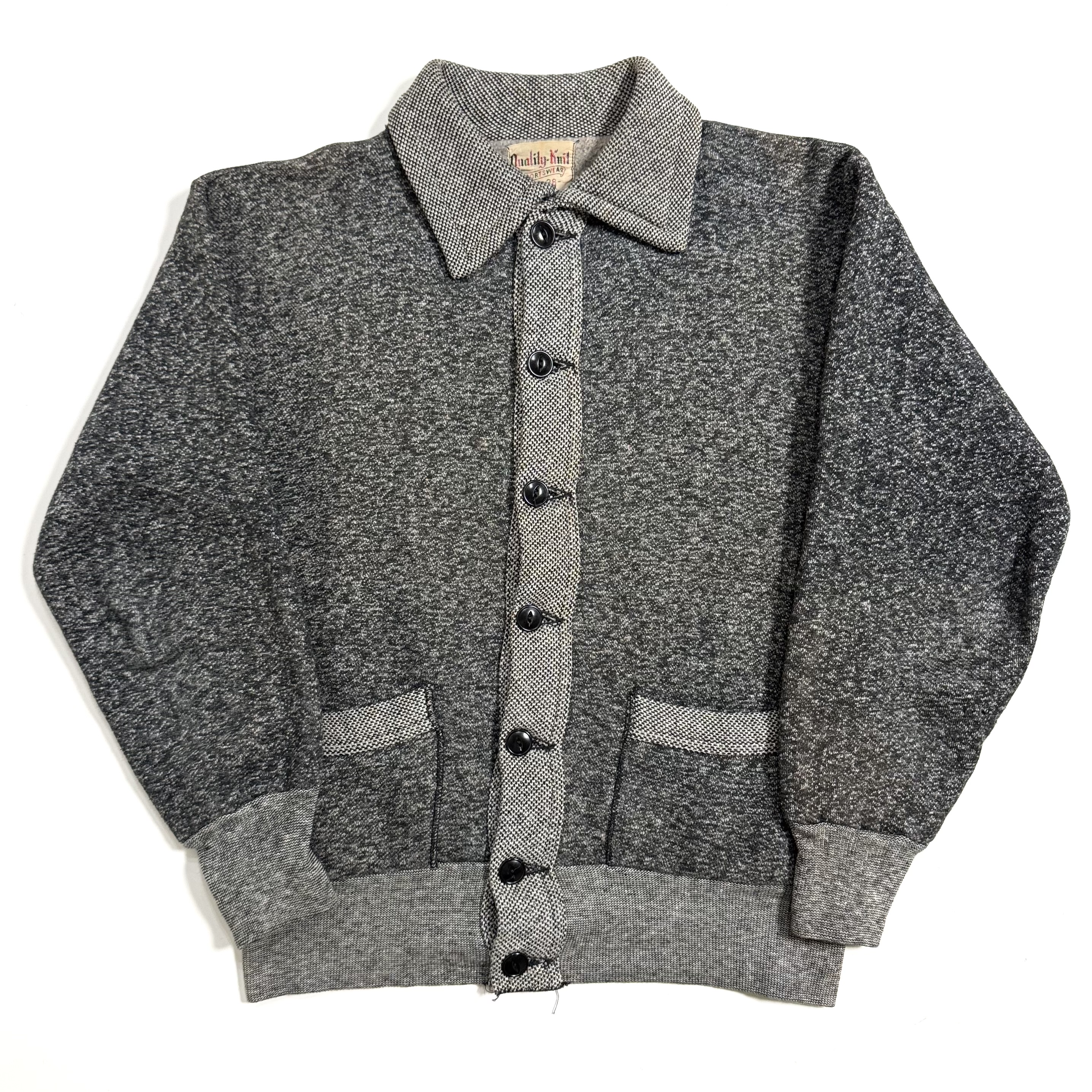40s 50s レタード カーディガン　美品 vintage ヴィンテージ VINTAGE】50s ミントコンディション!! ニットカーディガン
