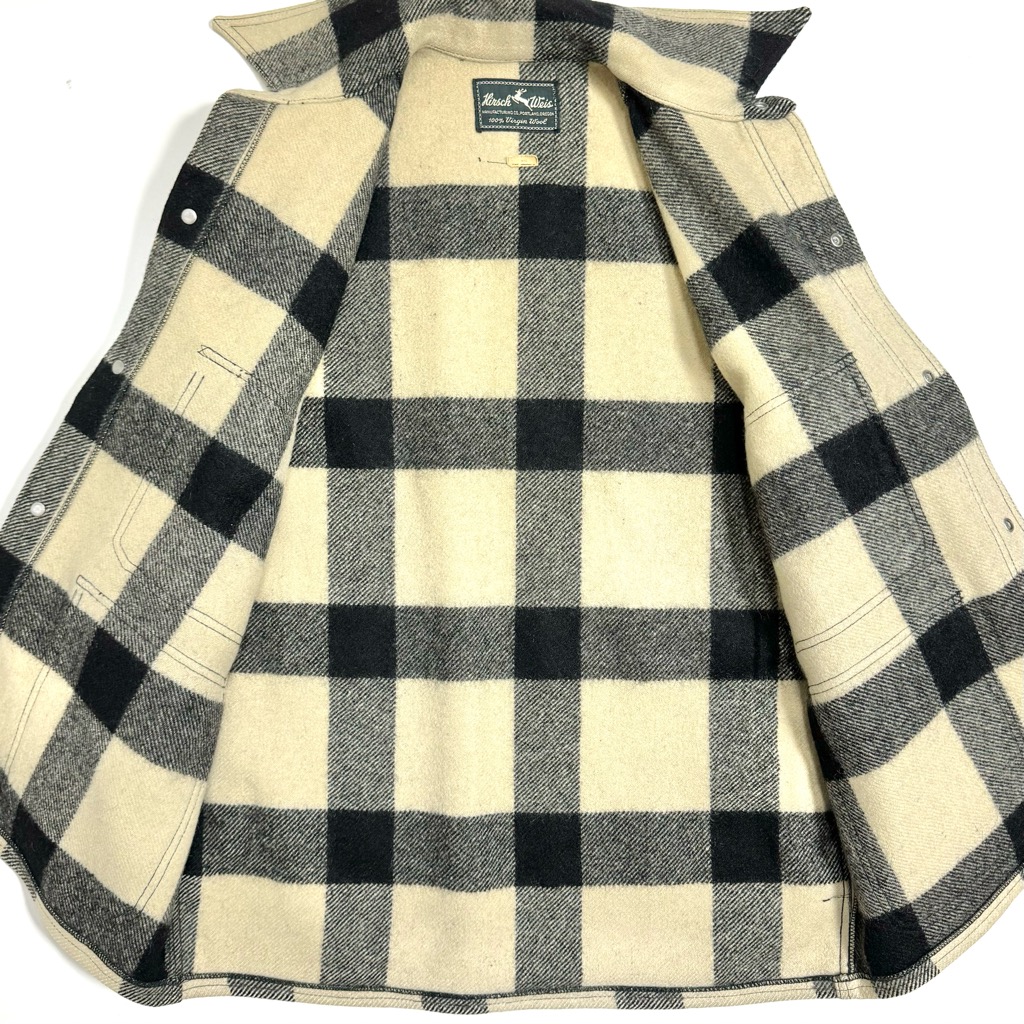 50s HIRSCH WEIS NON WASH SINGLE MACKINAW CRUISER JACKET. | 古着屋