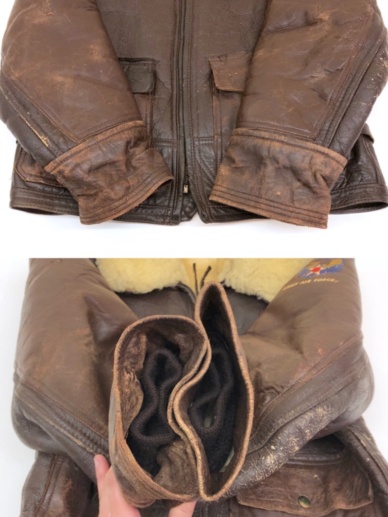 40s U.S.ARMY AIR FORCES AN-J4 FLIGHT JACKET. | 古着屋【True