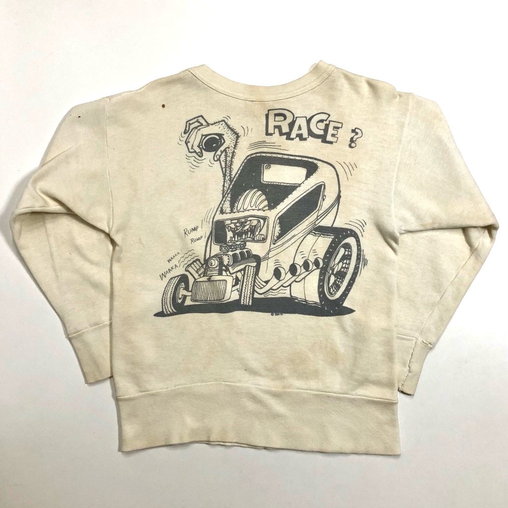 60s Ed ROTH. HOTROD PRINT SWEAT SHIRT. | 古着屋【True vintage