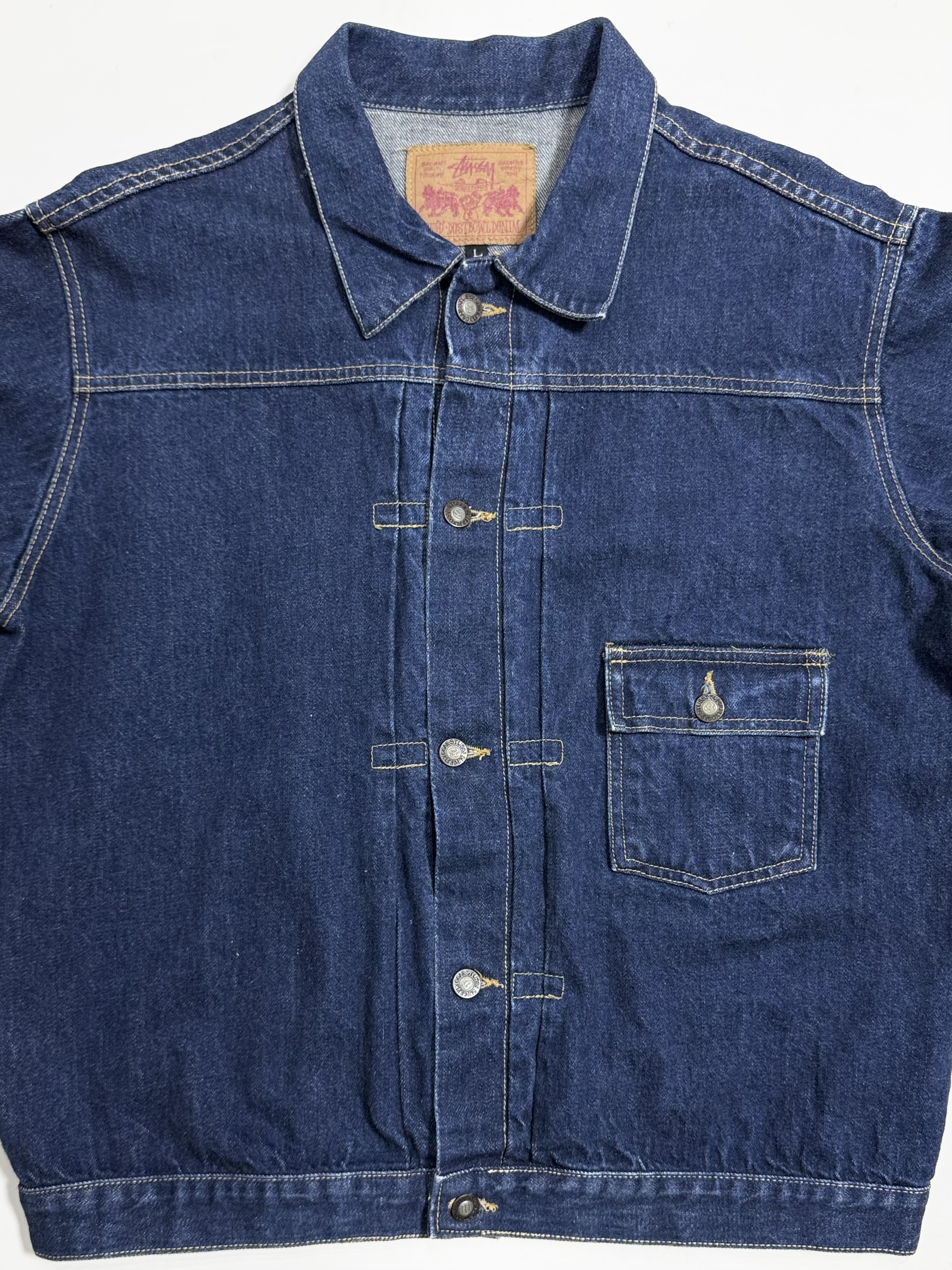ジャケット・アウター 90s OLD STUSSY 1st denim jacket 90s OLD STUSSY RED LINE デニムジャケット 1st - メルカリ