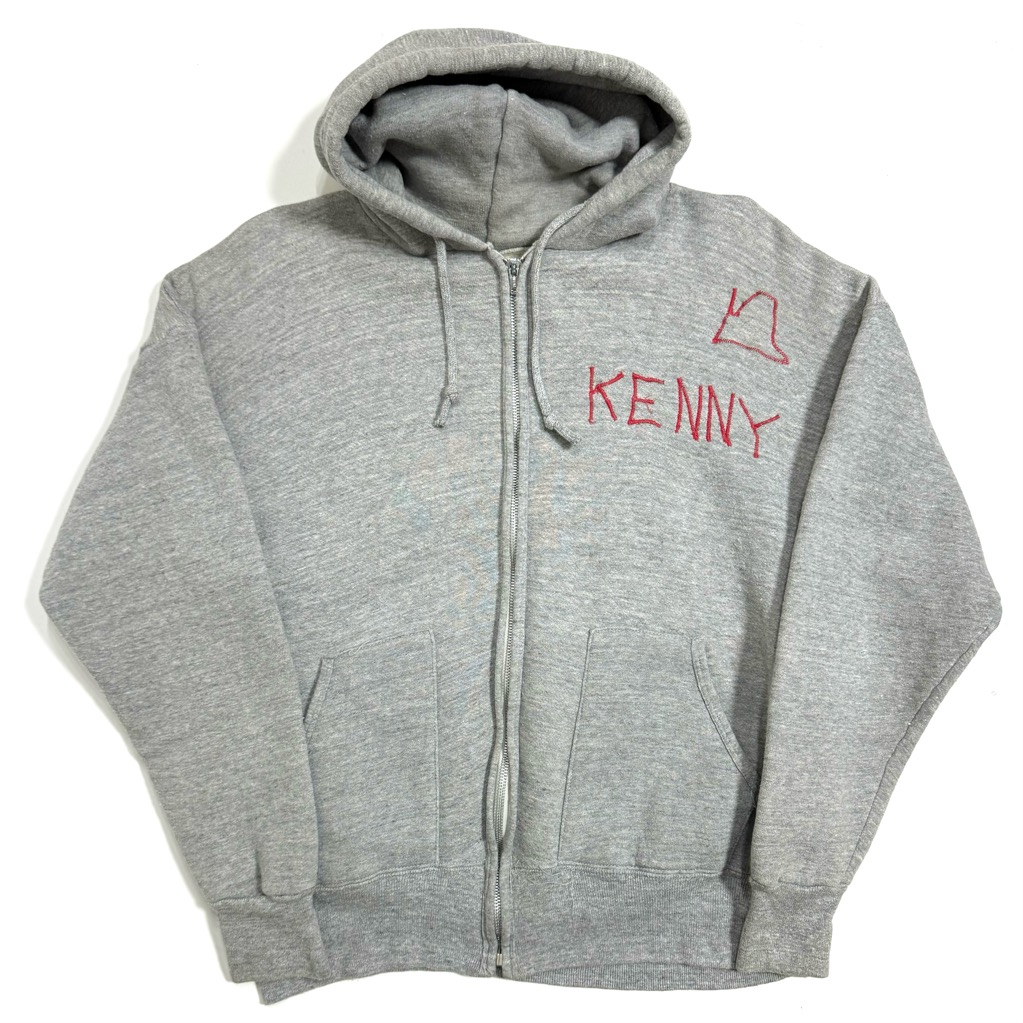 60s full zip-up sweat ヴィンテージ スウェット 刺繍