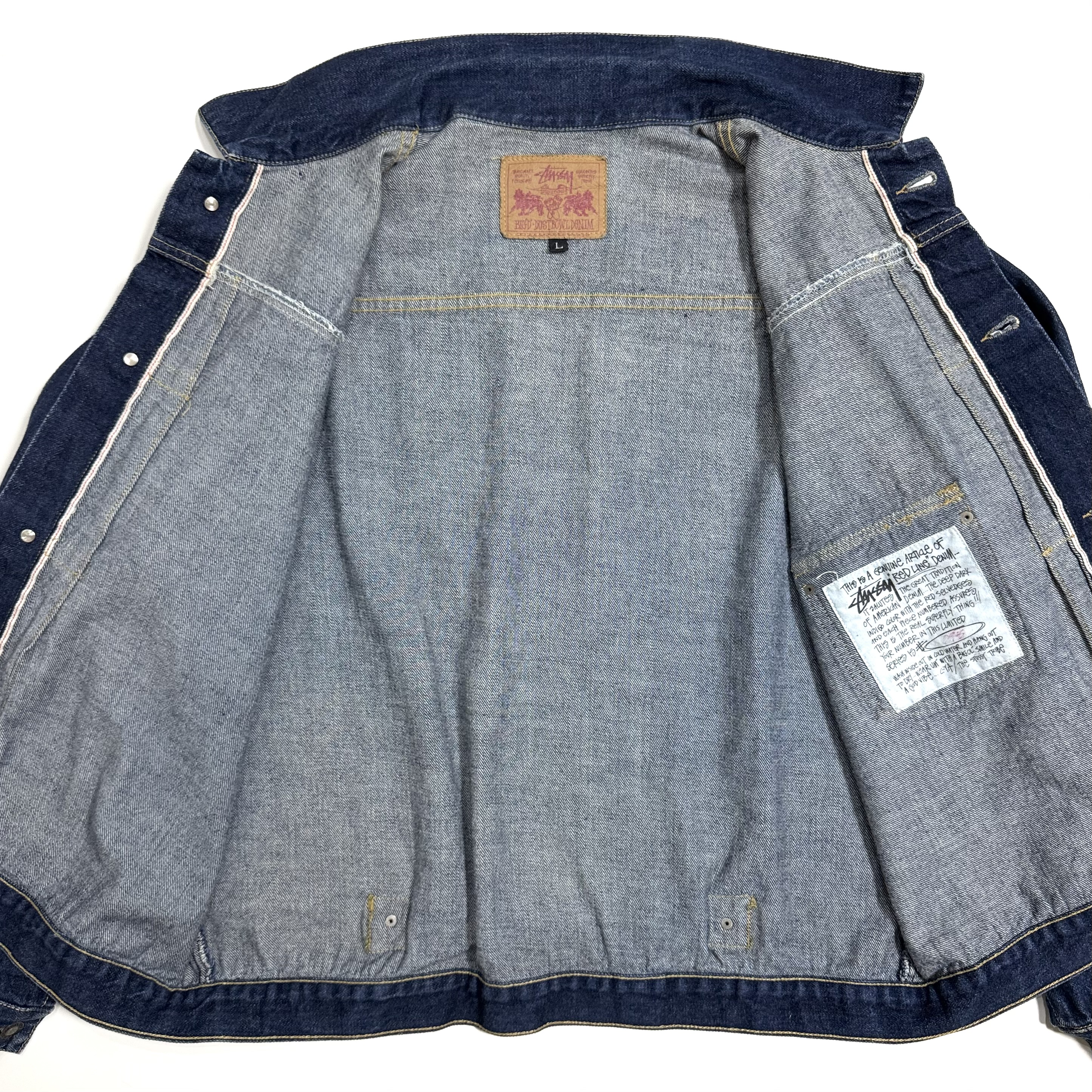 90s 00s USA製 オールド　ステューシー 1st デニムジャケット STUSSY - 90s 00s USA製 オールド ステューシー 1st デニム