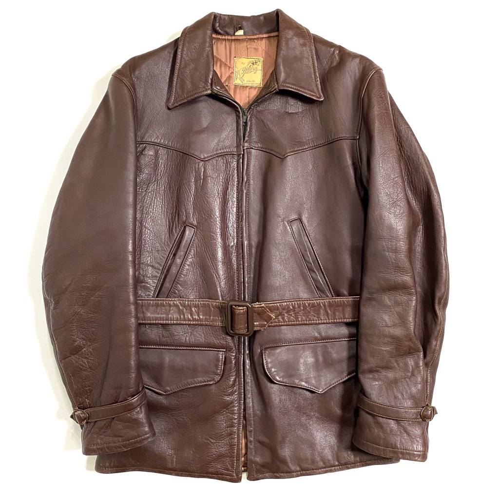 50s BLATT HORSE HIDE LEATHER JACKET. | 古着屋【True vintage