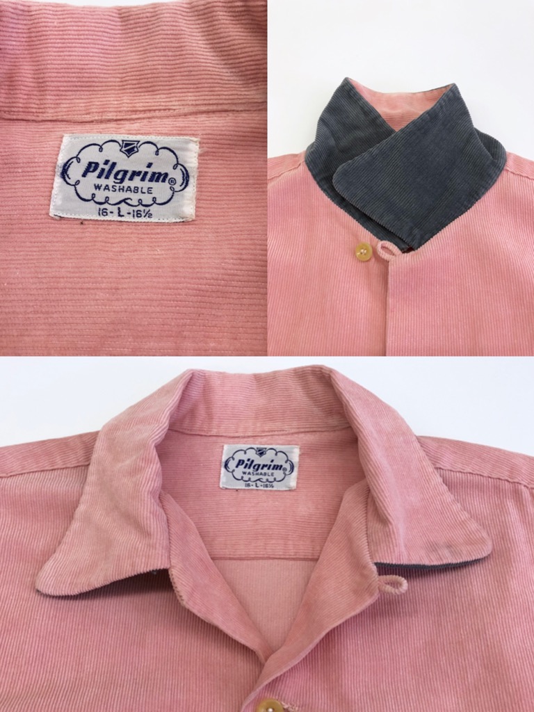 50s PILGRIM 2 TONE CORDUROY SHIRT. | 古着屋【True vintage