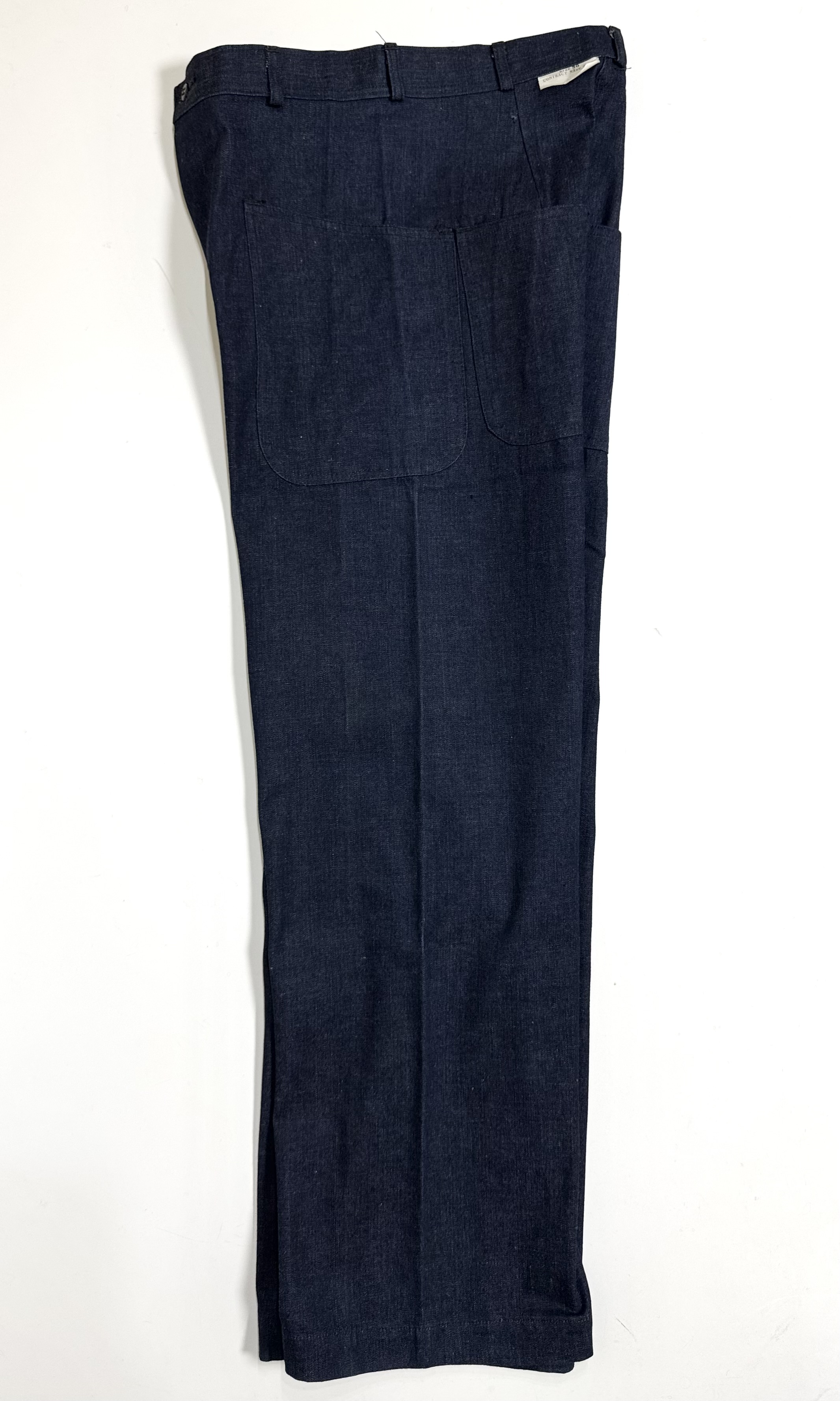 40s U.S.NAVY DEAD STOCK MILITARY DENIM TROUSERS. | 古着屋【True