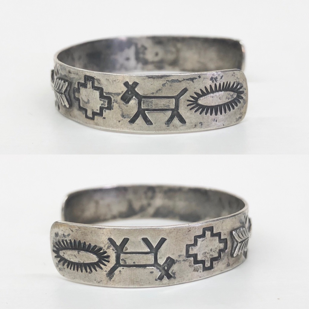 30s NAVAJO. WHIRLING LOG×ARROW. SILVER BRACELET. | 古着屋【True  vintage】ヴィンテージ古着の通販ショップ