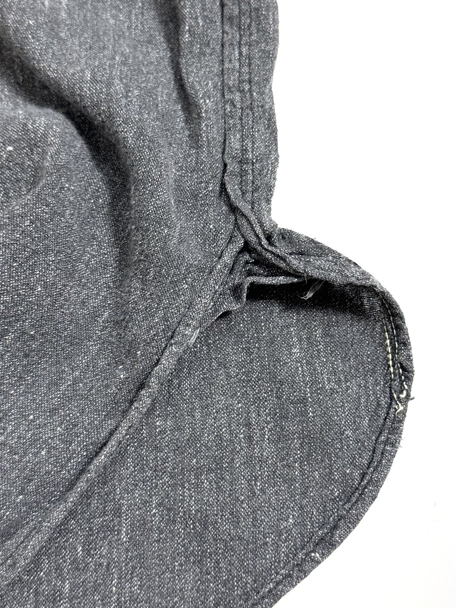 50s COAST WIDE BLACK CHAMBRAY SHIRT. | 古着屋【True vintage