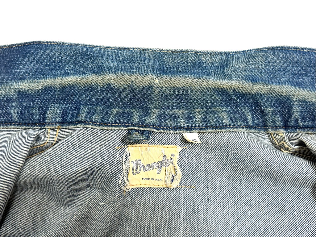 60s Wrangler 124mj / ラングラー 124mj 60s WRANGLER 124MJ DENIM JACKET. | 古着屋【True vintage
