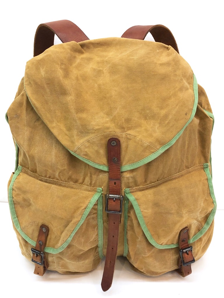 30s ABERCROMBIE&FITCH CANVAS BACK PACK. | 古着屋【True vintage】ヴィンテージ古着の通販ショップ