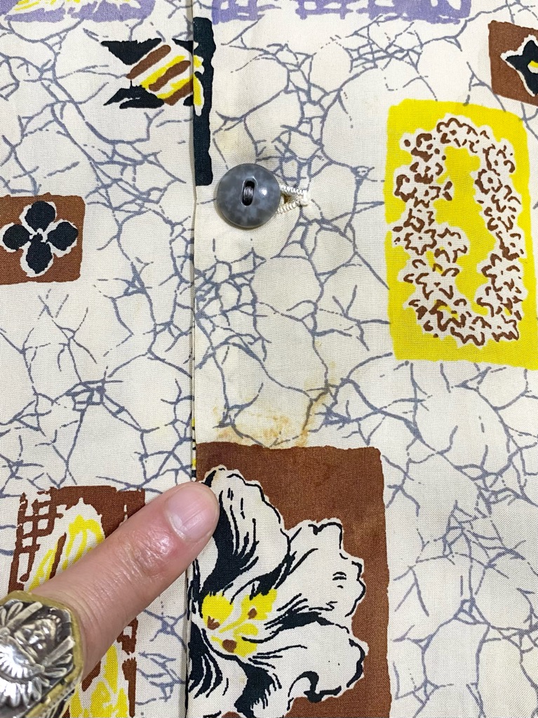 50s SURFRIDERS SPORTSWEAR HAWAIIAN SHIRT. | 古着屋【True vintage