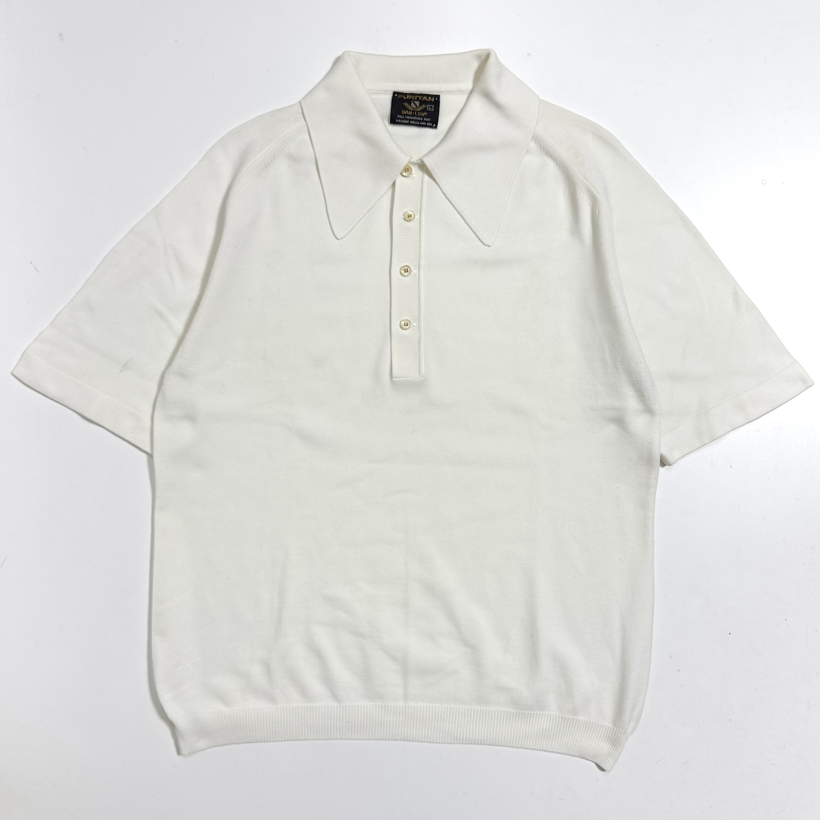 ポポ　50s 60s PURITAN ニット　ポロ 60s~ PURITAN BAN-LON KINT POLO SHIRT. | 古着屋【True vintage