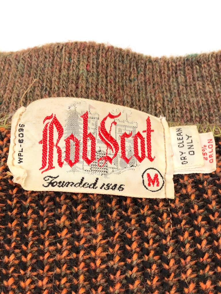 60s ROB SCOT THUNDERBIRD MOTIF MOHAIR KNIT CARDIGAN. | 古着屋