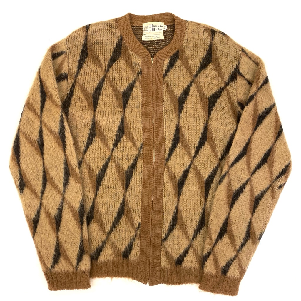 60s MINNESOTA WOOLEN MOHAIR KNIT CARDIGAN | 古着屋【True vintage