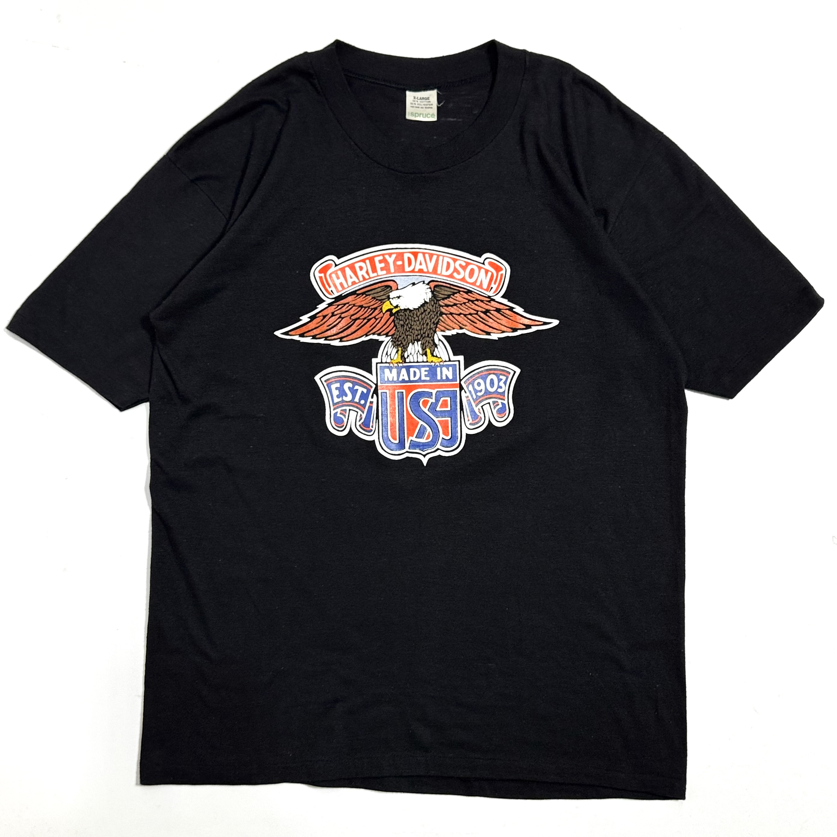 80s HARLEY DAVIDSON BIKER Tee. | 古着屋【True vintage