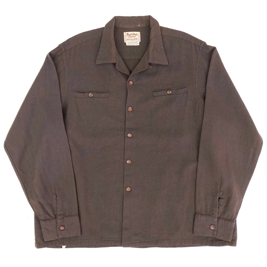 Buck Skein Brand 50s ヴィンテージ オンブレ ウール シャツ 50's
