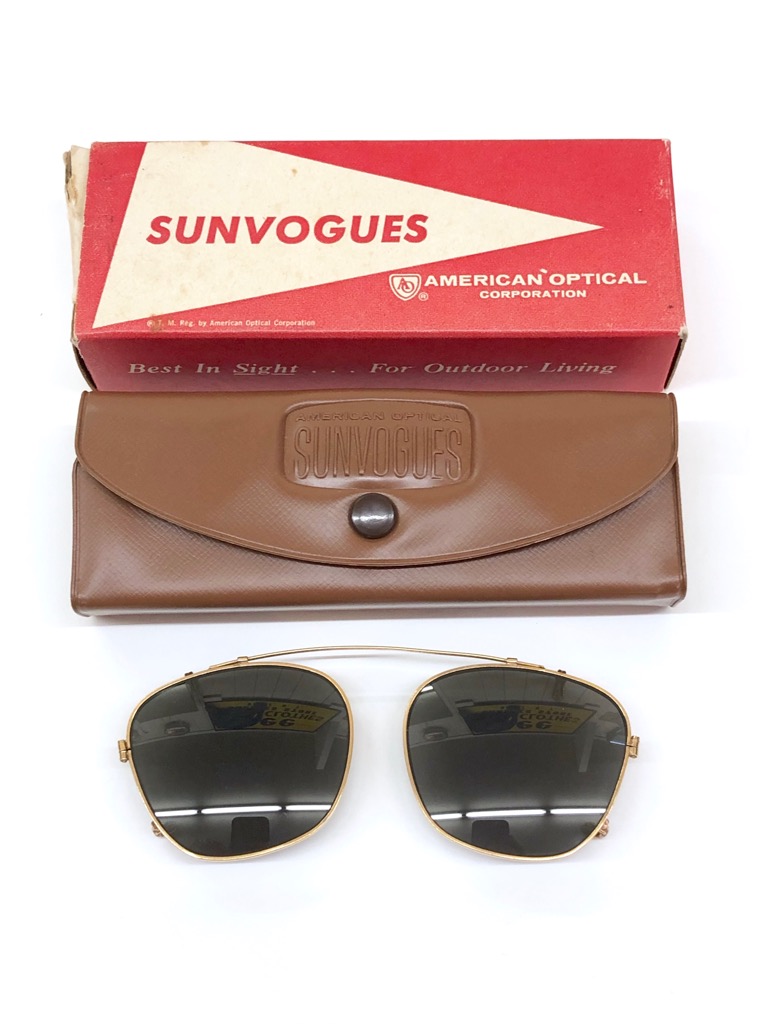 50s〜 AMERICAN OPTICAL SUNVOGUES CLIP ON | 古着屋【True vintage