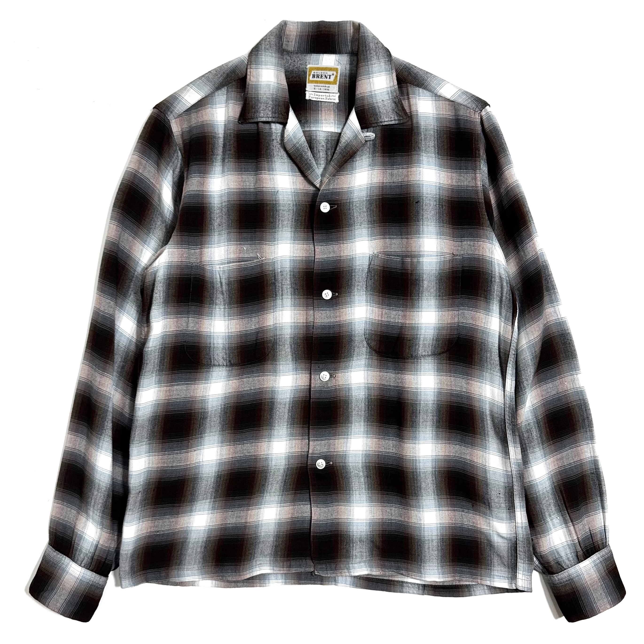 た*】様 1960s BRENT rayon shirt 50s ヴィンテージ 60s BRENT 