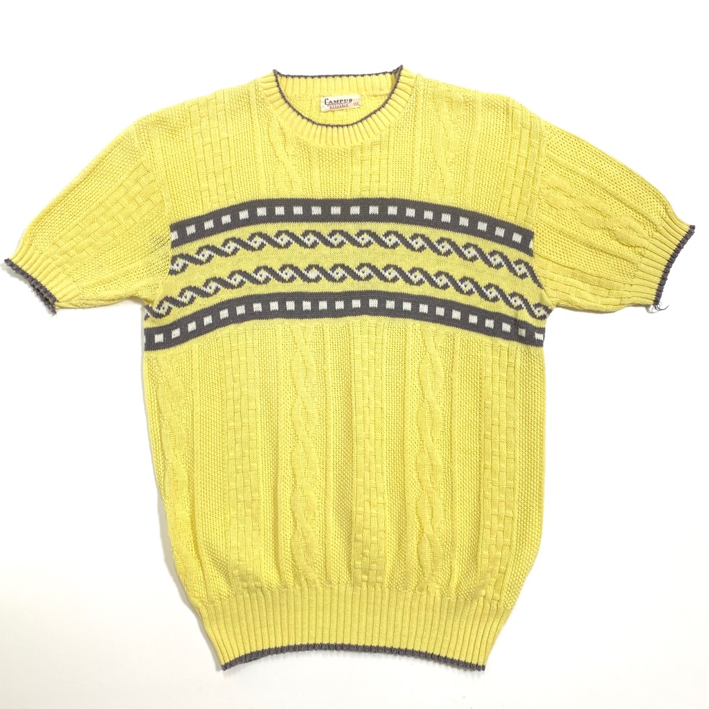 50s CAMPUS SUMMER KNIT SWEATER. | 古着屋【True vintage