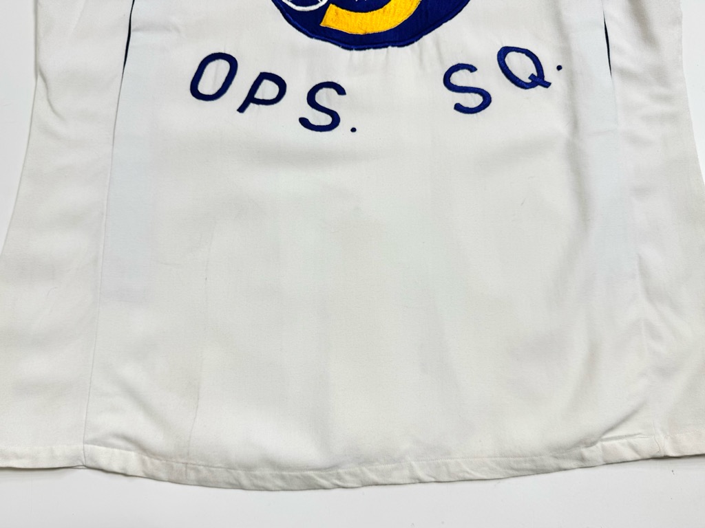 50s SUN BROS&CO. MILITARY SOUVENIR BOWLING SHIRT. | 古着屋【True