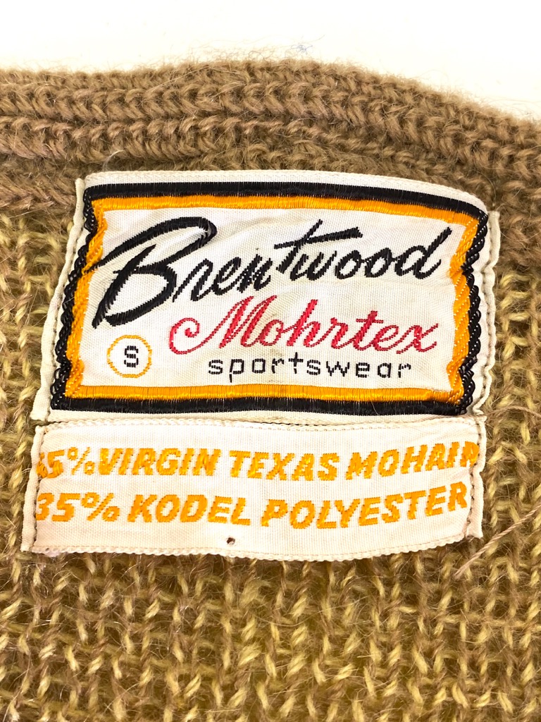 60s BRENTWOOD MOHAIR KNIT SWEATER. | 古着屋【True vintage