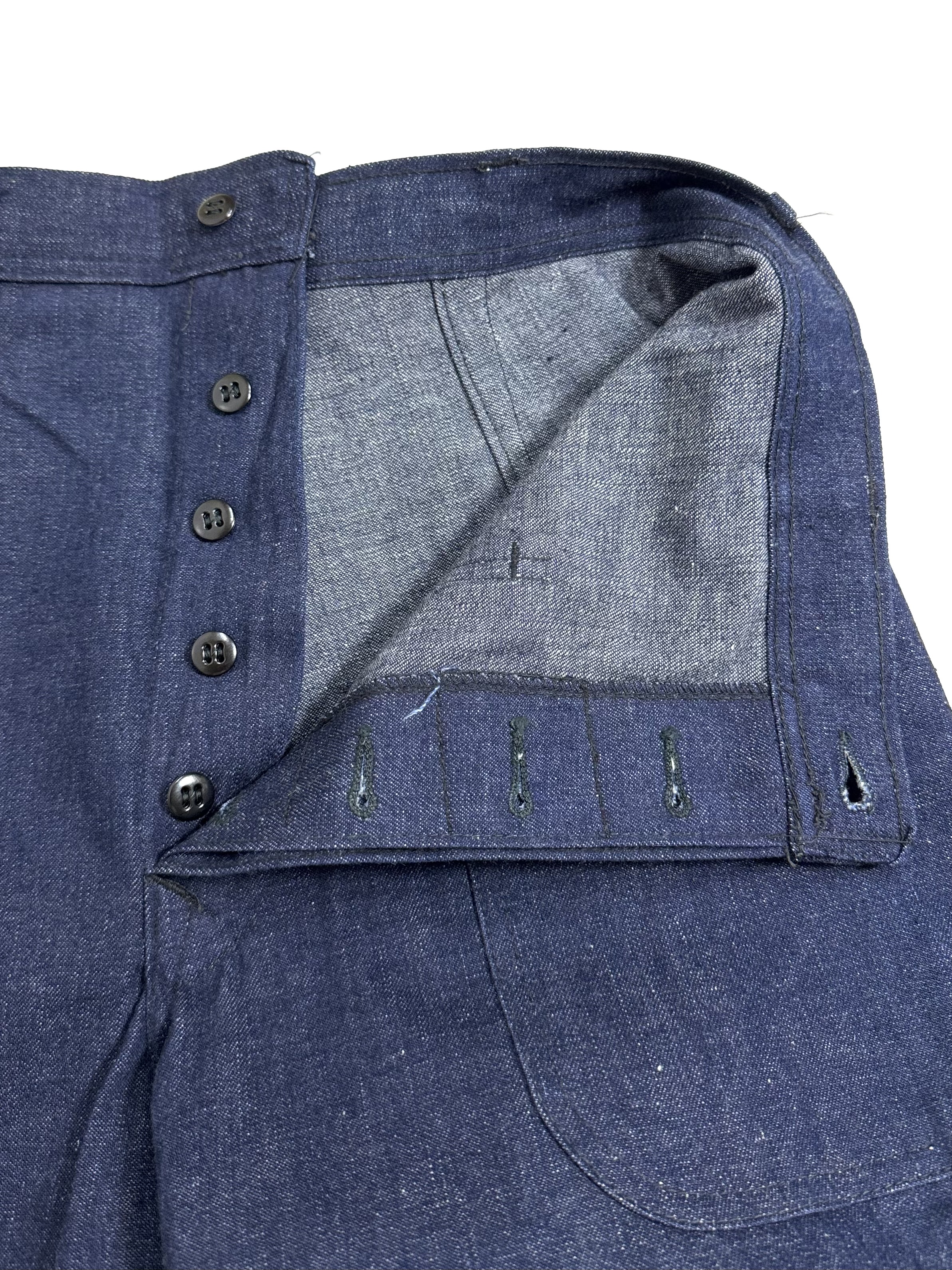 40s U.S.NAVY DEAD STOCK MILITARY DENIM TROUSERS. | 古着屋