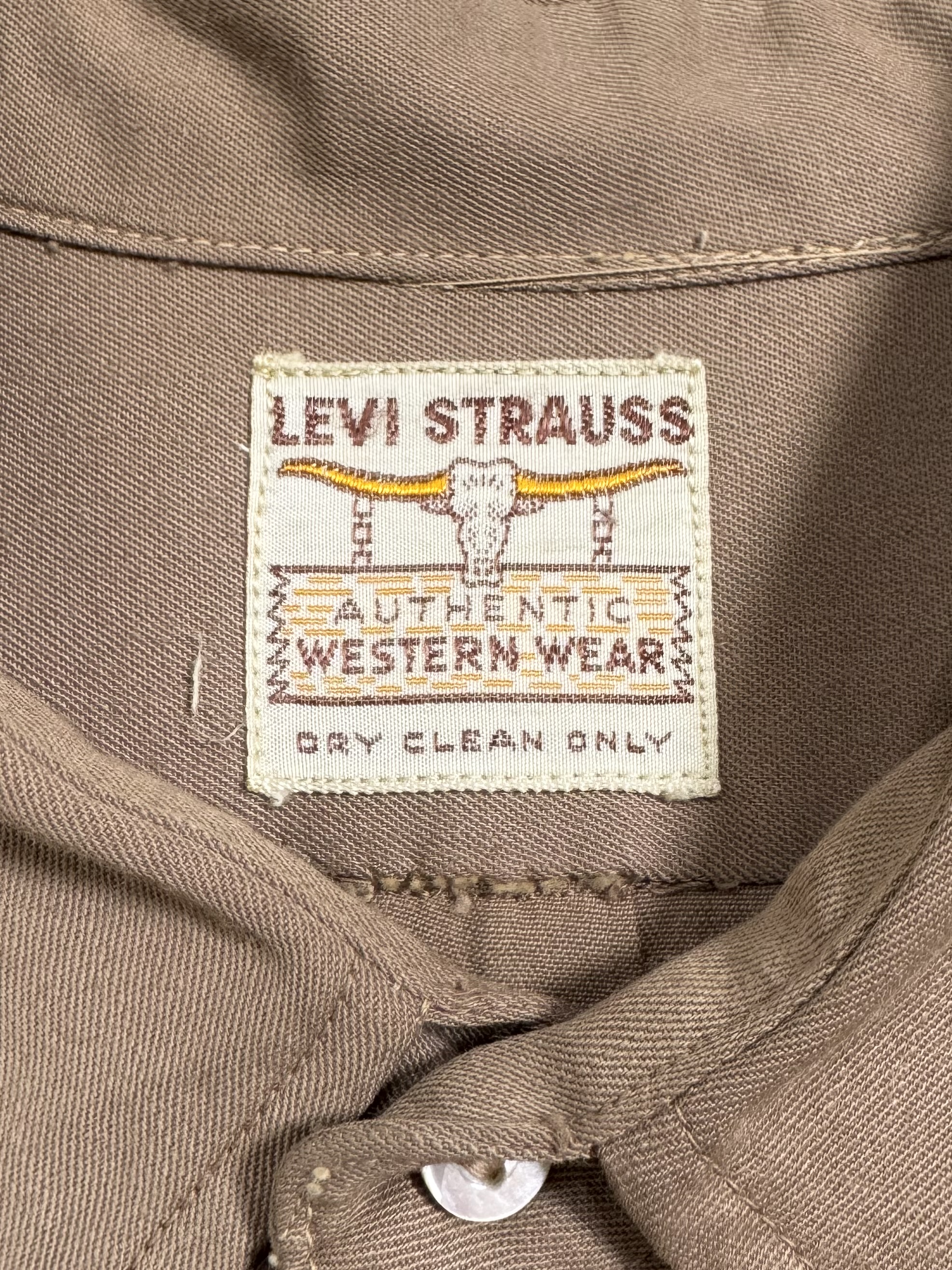 40s LEVI'S LONG HORN WESTERN SHIRT. | 古着屋【True vintage