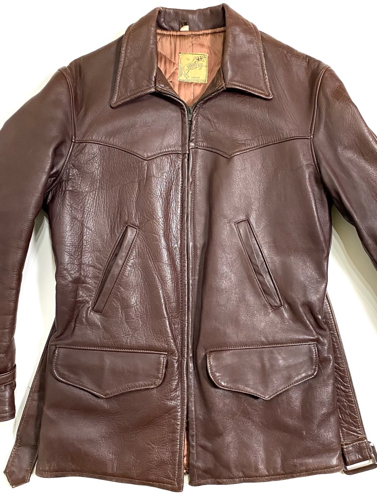 50s BLATT HORSE HIDE LEATHER JACKET. | 古着屋【True vintage
