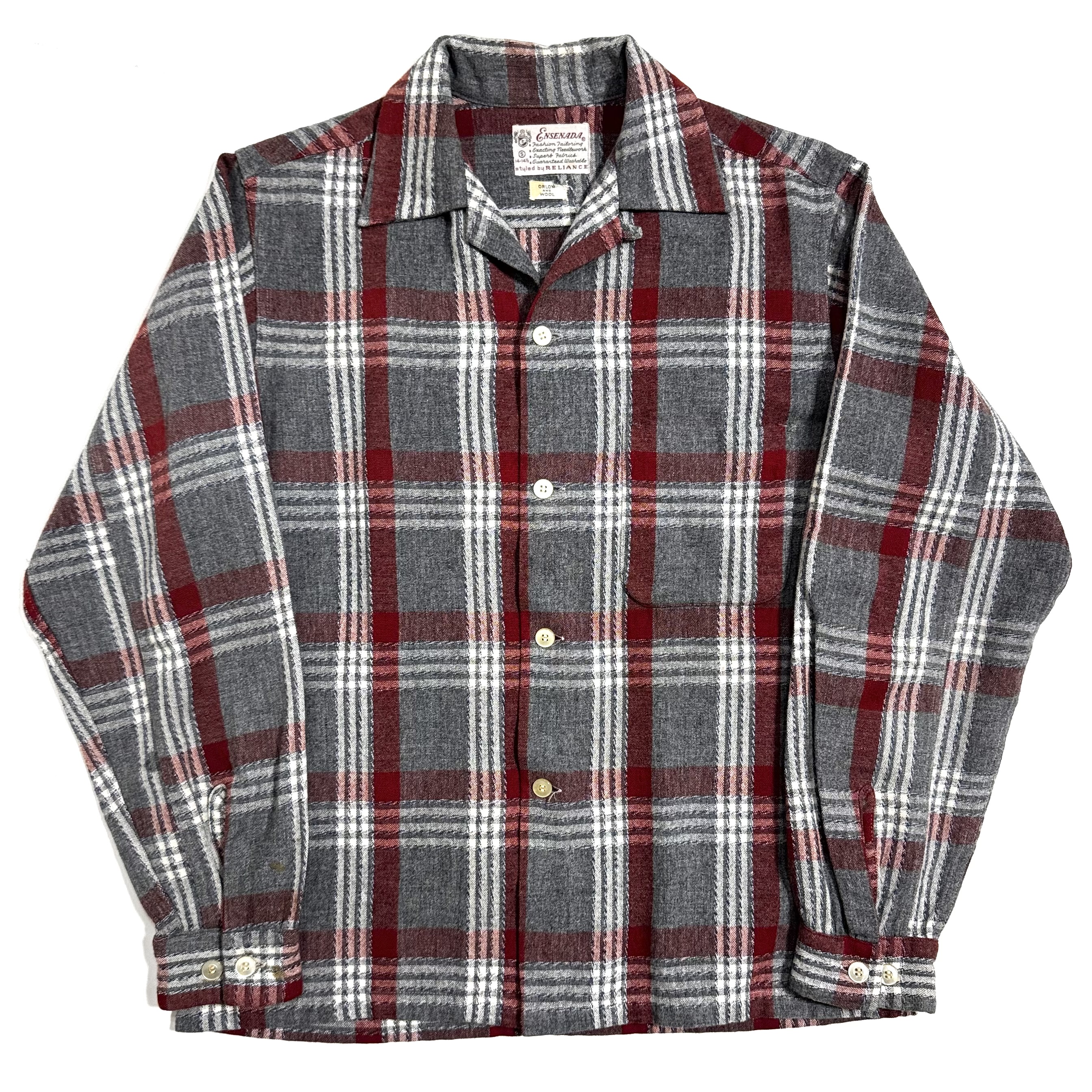 50s 60s Ensenada ウール ボードシャツ ヴィンテージ 50s 60s Ensenada ウール ボードシャツ ヴィンテージ