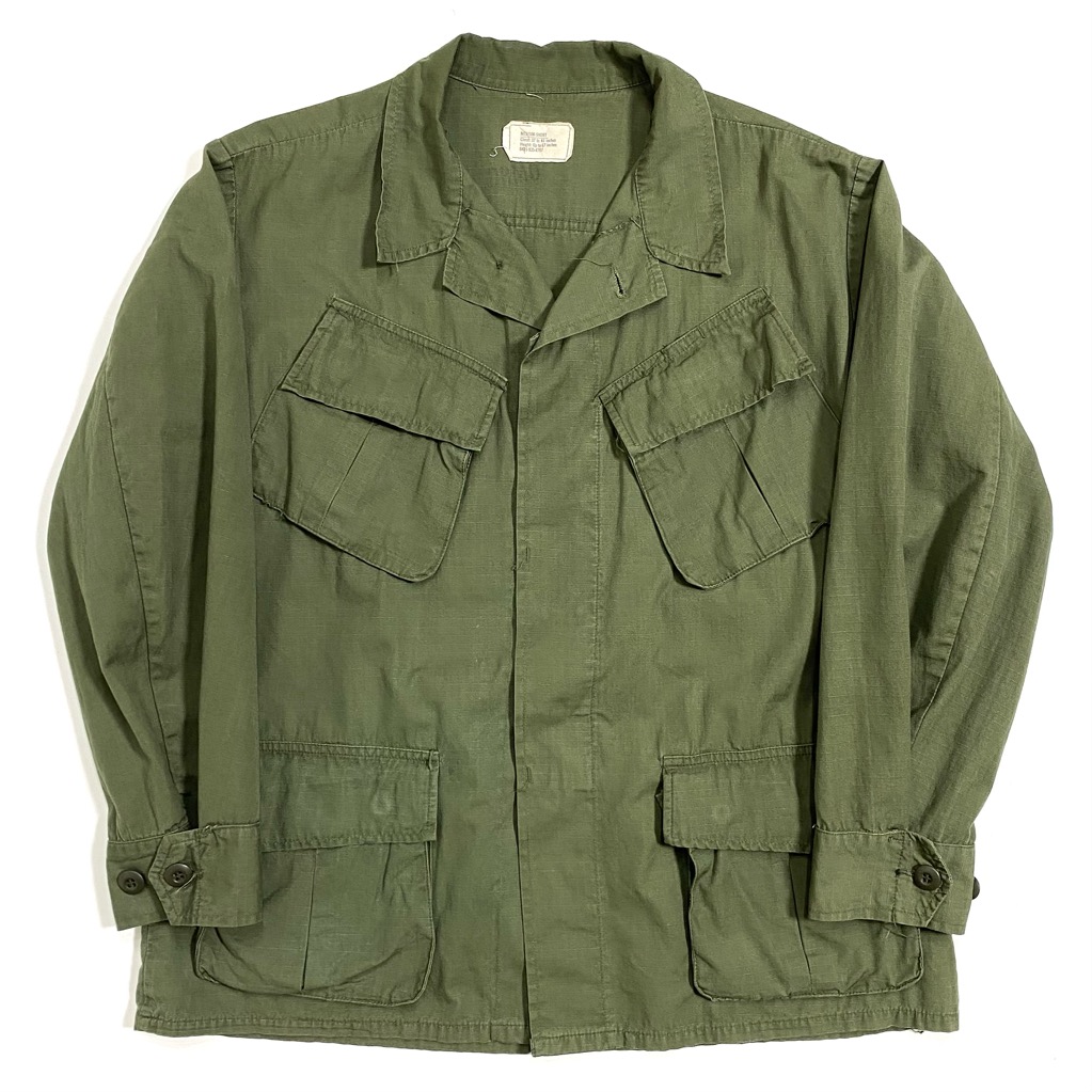 炭*い様 70年製　vintage jungle fatigue jacket 70s U.S.ARMY JUNGLE FATIGUE JACKET. | 古着屋【True vintage