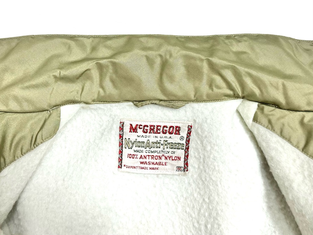 60's McGREGOR USA製 \"Nylon Anti-Ferrze\"42 60s McGREGOR NYLON ANTI-FREEZE. | 古着屋【True vintage