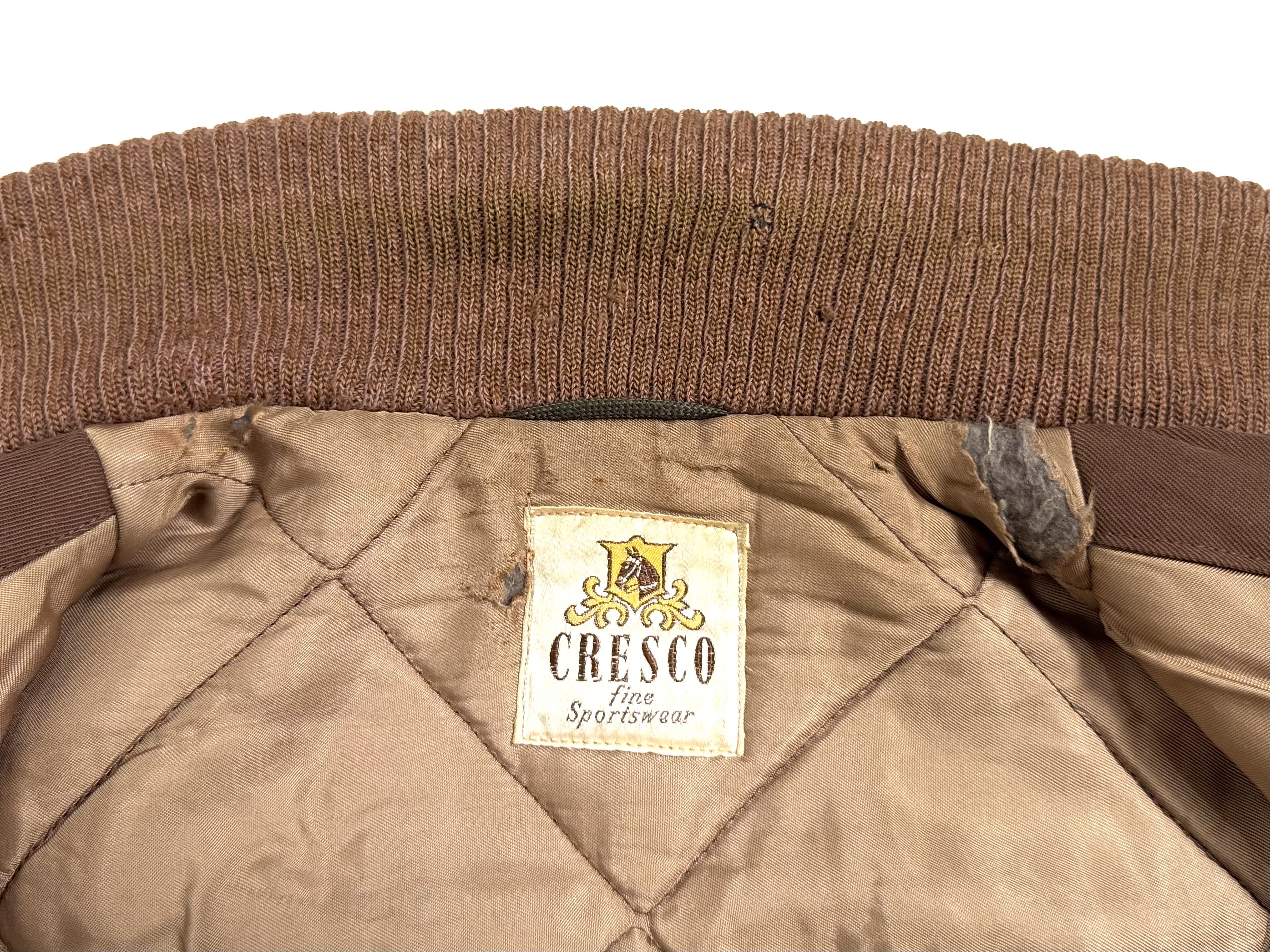 50s vintage CRESCO レーヨン　ギャバ　帯付　ナッソー 50s vintage CRESCO レーヨン ギャバ 帯付 ナッソー