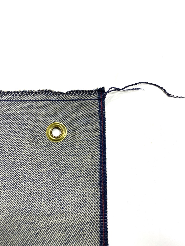 70s~ WRANGLER NON WASH DENIM BANNER. | 古着屋【True vintage