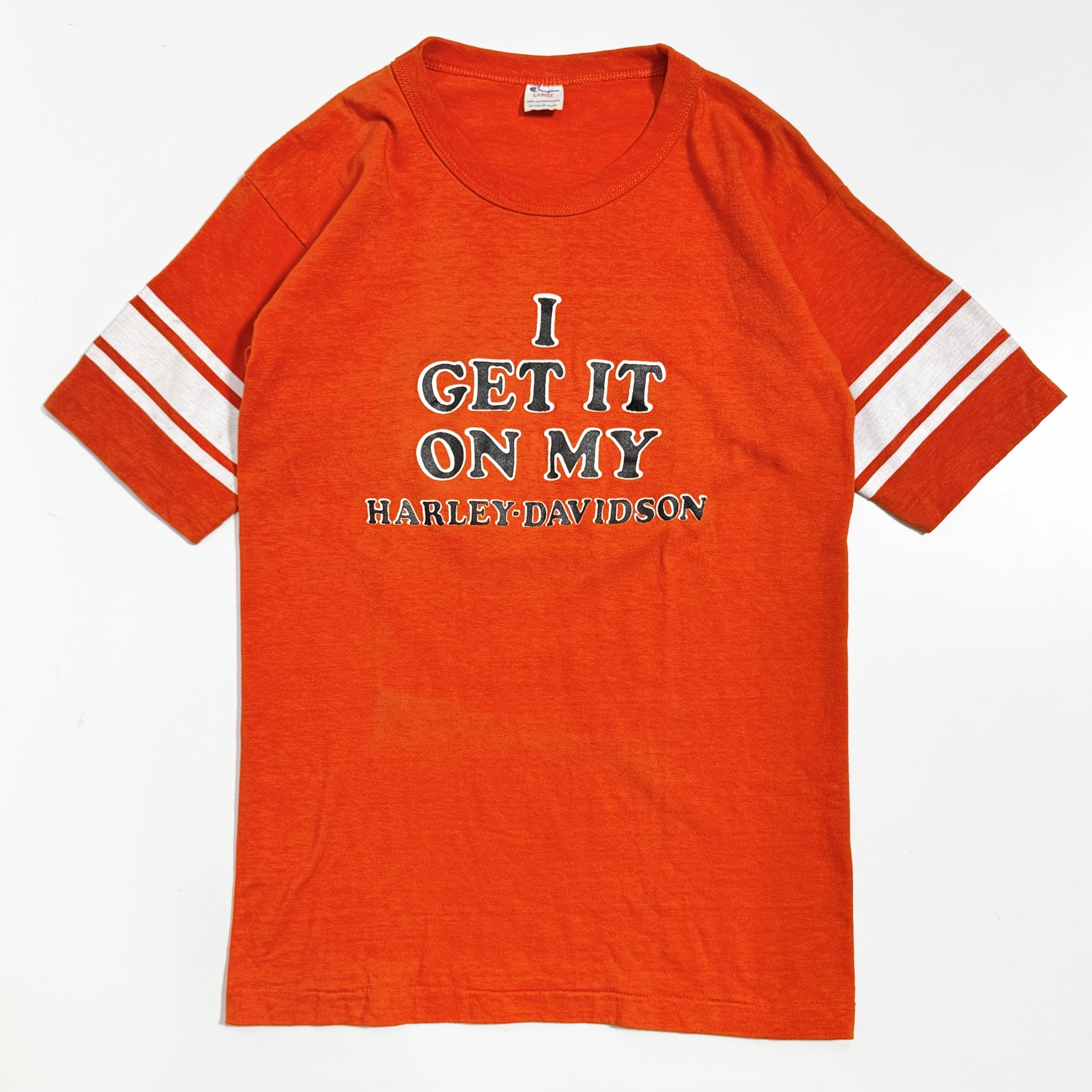 80s CHAMPION×HARLEY DAVIDSON BIKER Tee. | 古着屋【True vintage